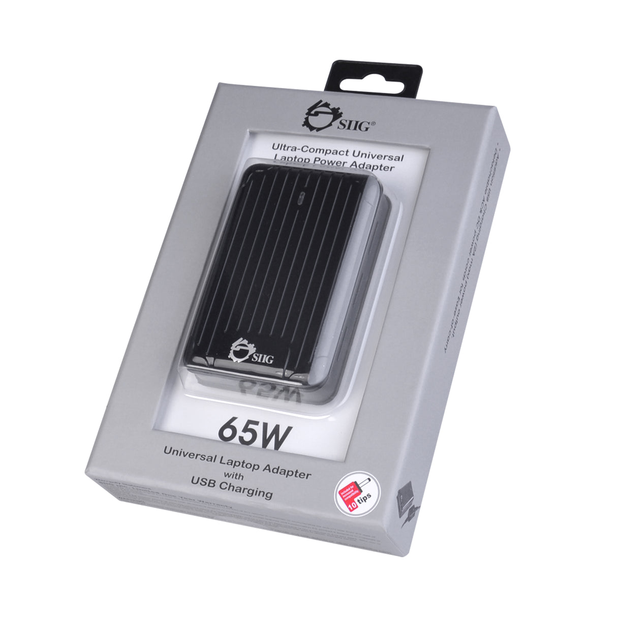Ultra-Compact Universal Laptop Power Adapter - 65W