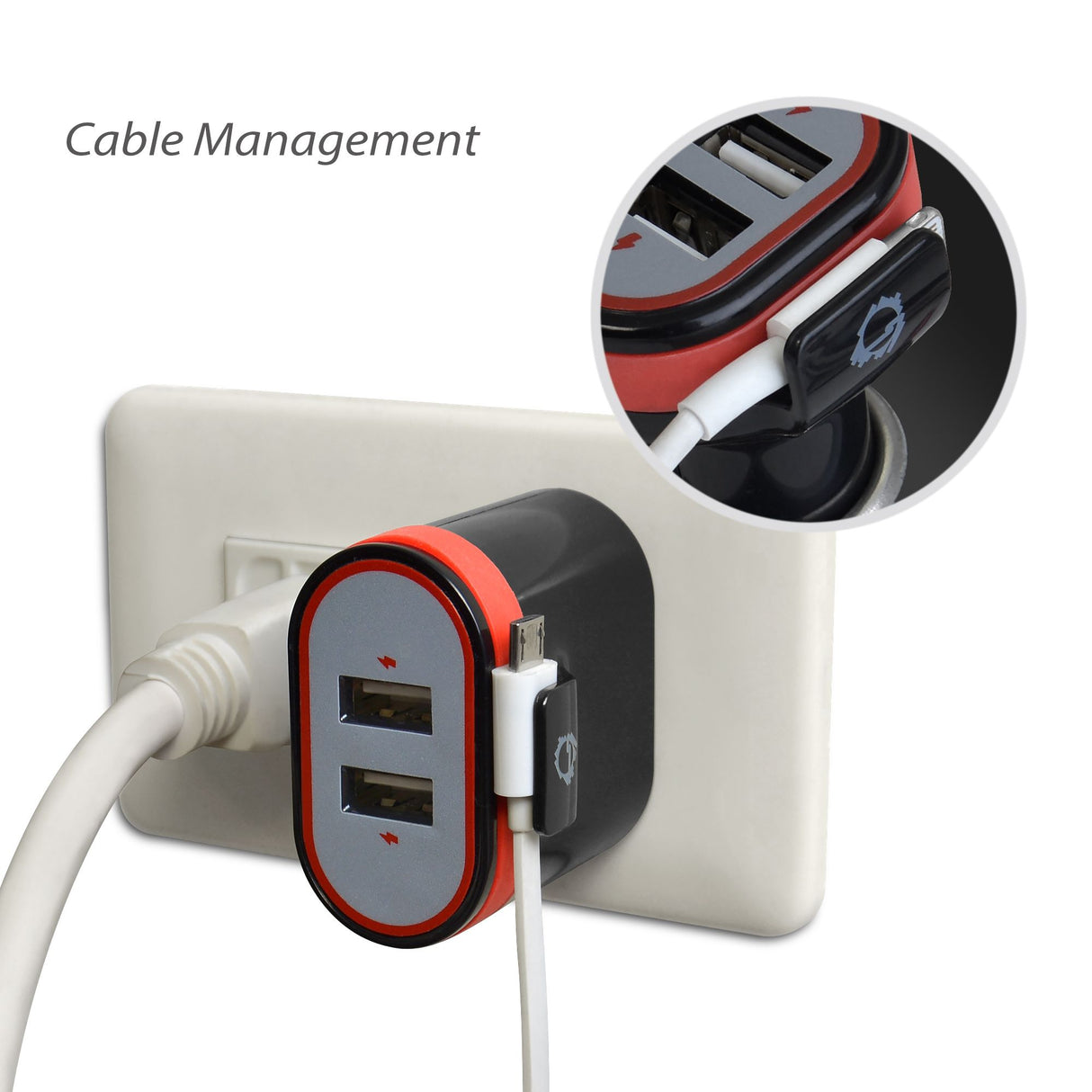 Fast Charging USB Wall Charger & Car Charger Bundle Pack – Black