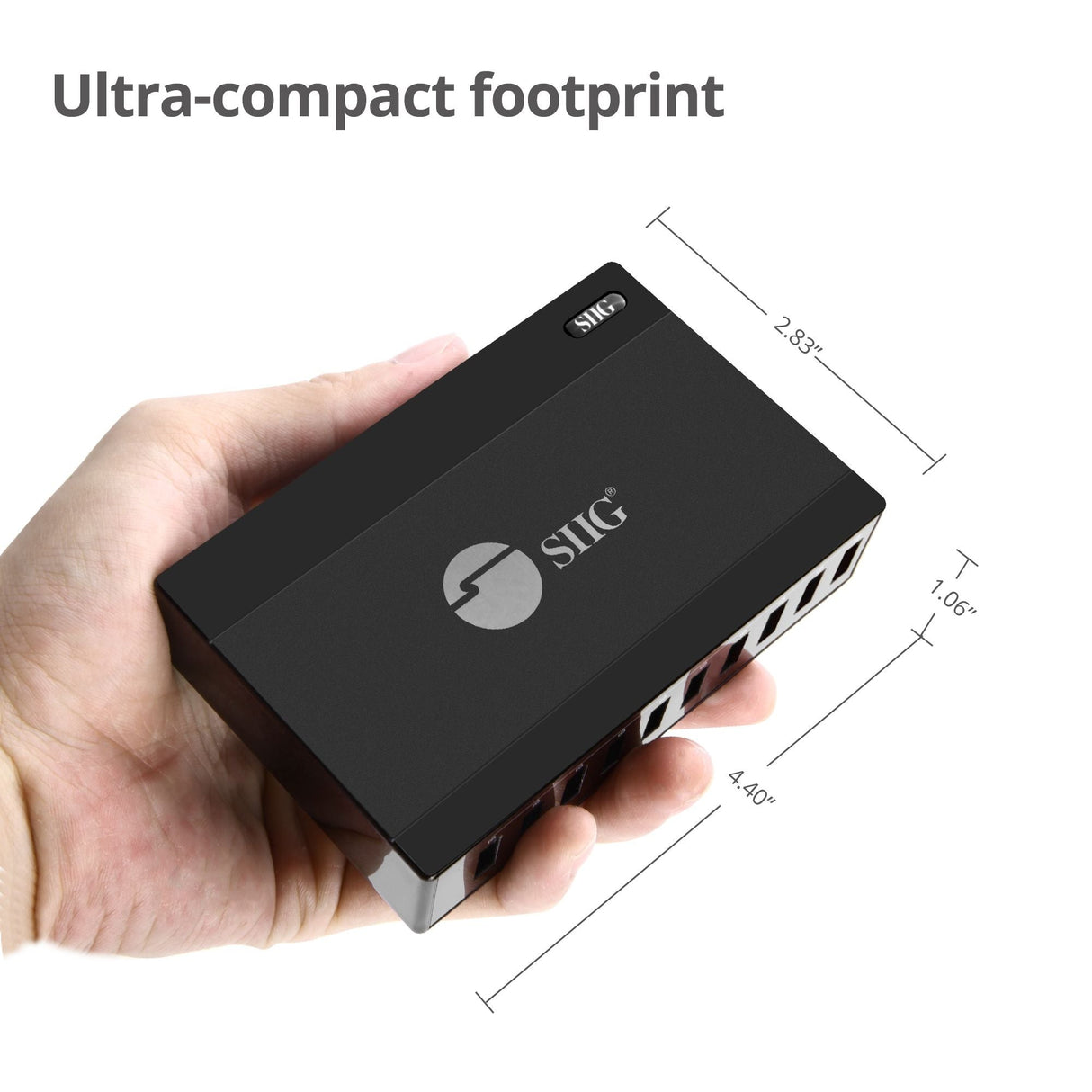 60W 10-Port USB Charger