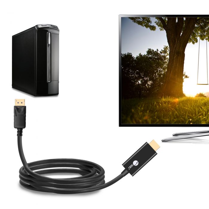 DisplayPort 1.2 to HDMI 6ft Cable 4K/30Hz