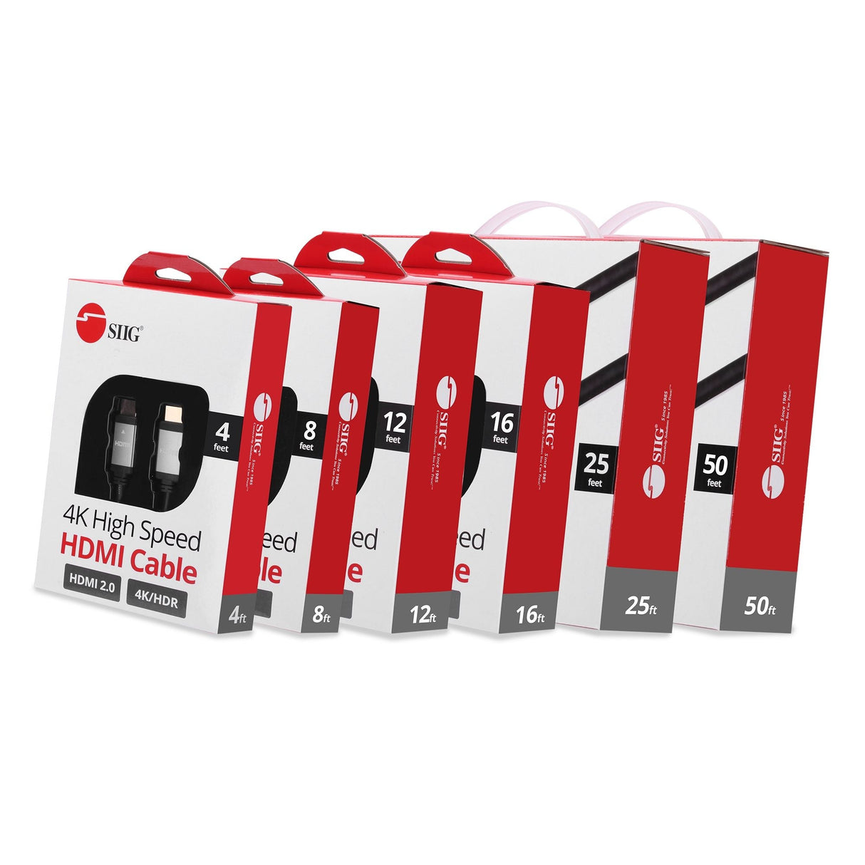 4K High Speed HDMI Cable - 4ft (1.2M) - 4K 60Hz - 18Gbps - 28AWG