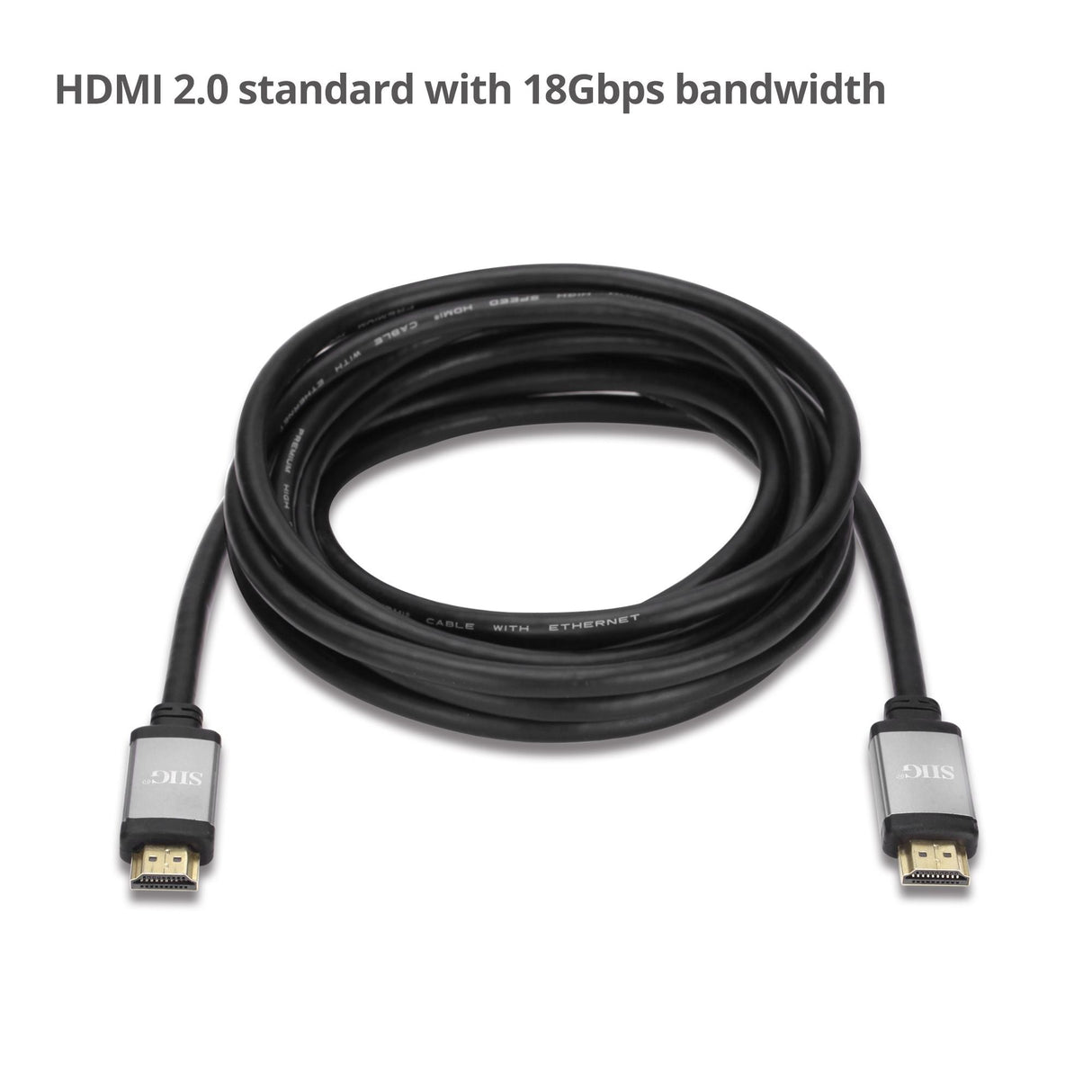 4K High Speed HDMI Cable - 12ft (3.5M) - 4K 60Hz - 18Gbps - 28AWG