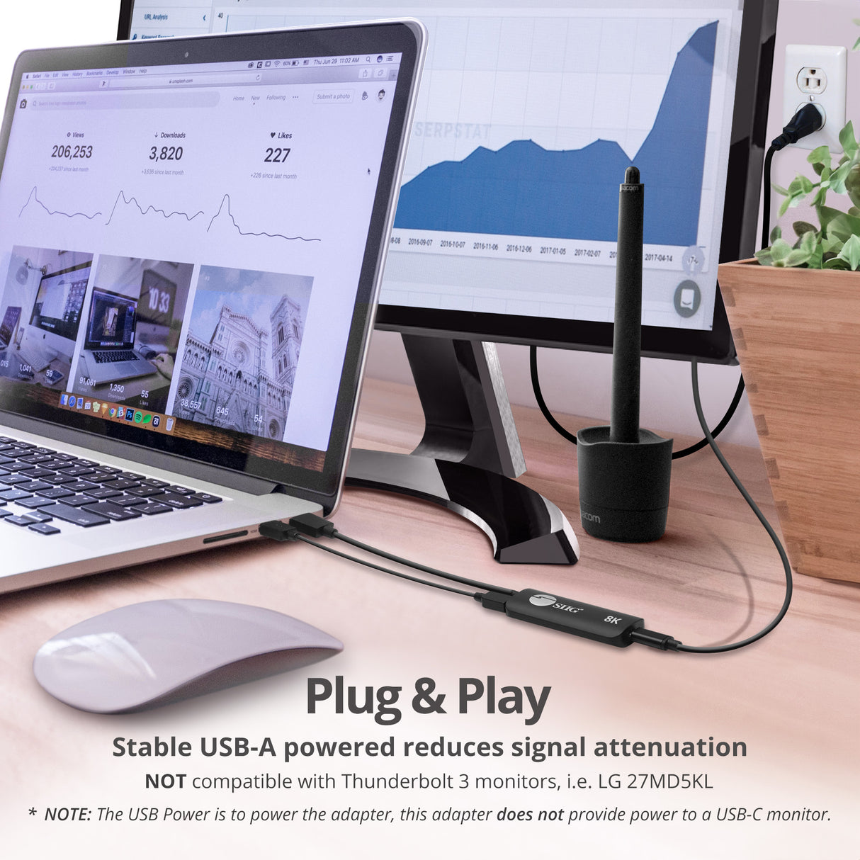 HDMI to USB-C 8K 60Hz Converter Adapter, 4K 120Hz, HDR, HDCP 2.2, Compatible with Xreal, Rokid Air/Max, RayNeo, Type-C Monitor, laptops, Switch, Steam Deck, PS4/5, Xbox, Apple TV