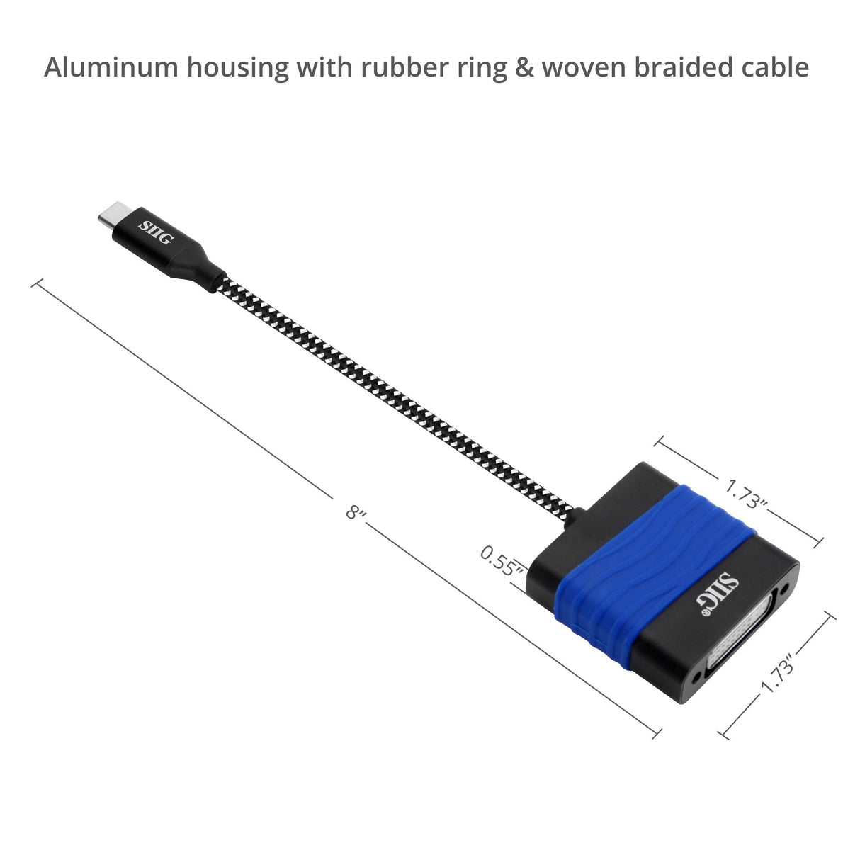 USB Type-C to DVI Video Cable Adapter