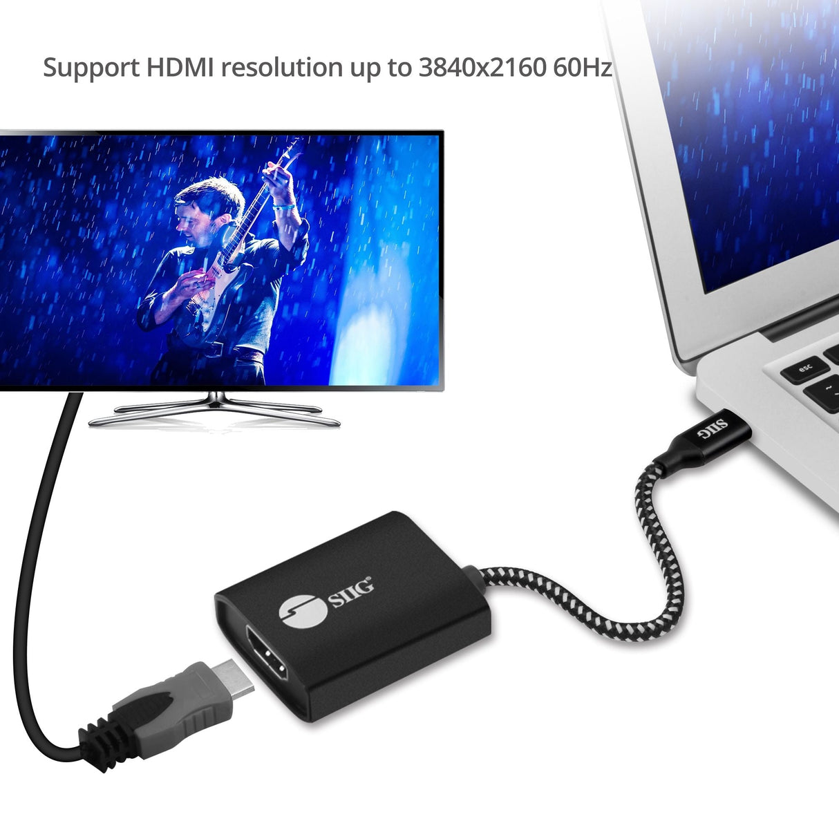 USB Type-C to HDMI Video Cable Adapter with PD Charging