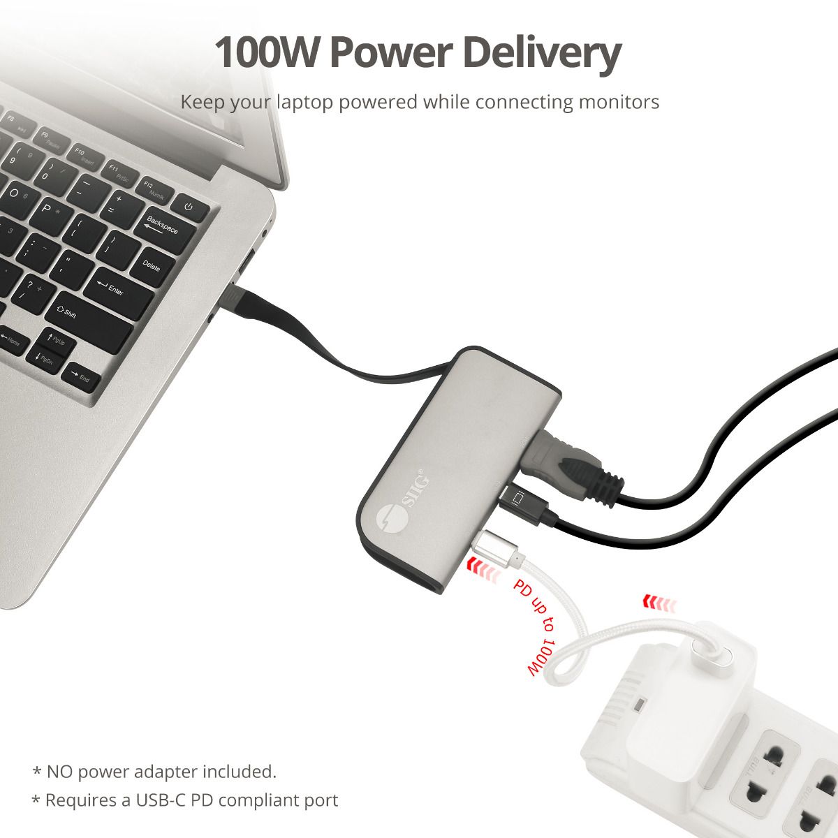 USB-C to mDP & HDMI VXP Video Adapter with PD 3.0