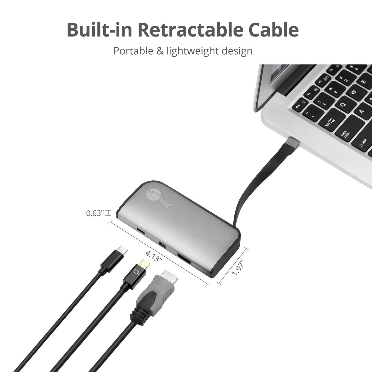 USB-C to mDP & HDMI VXP Video Adapter with PD 3.0