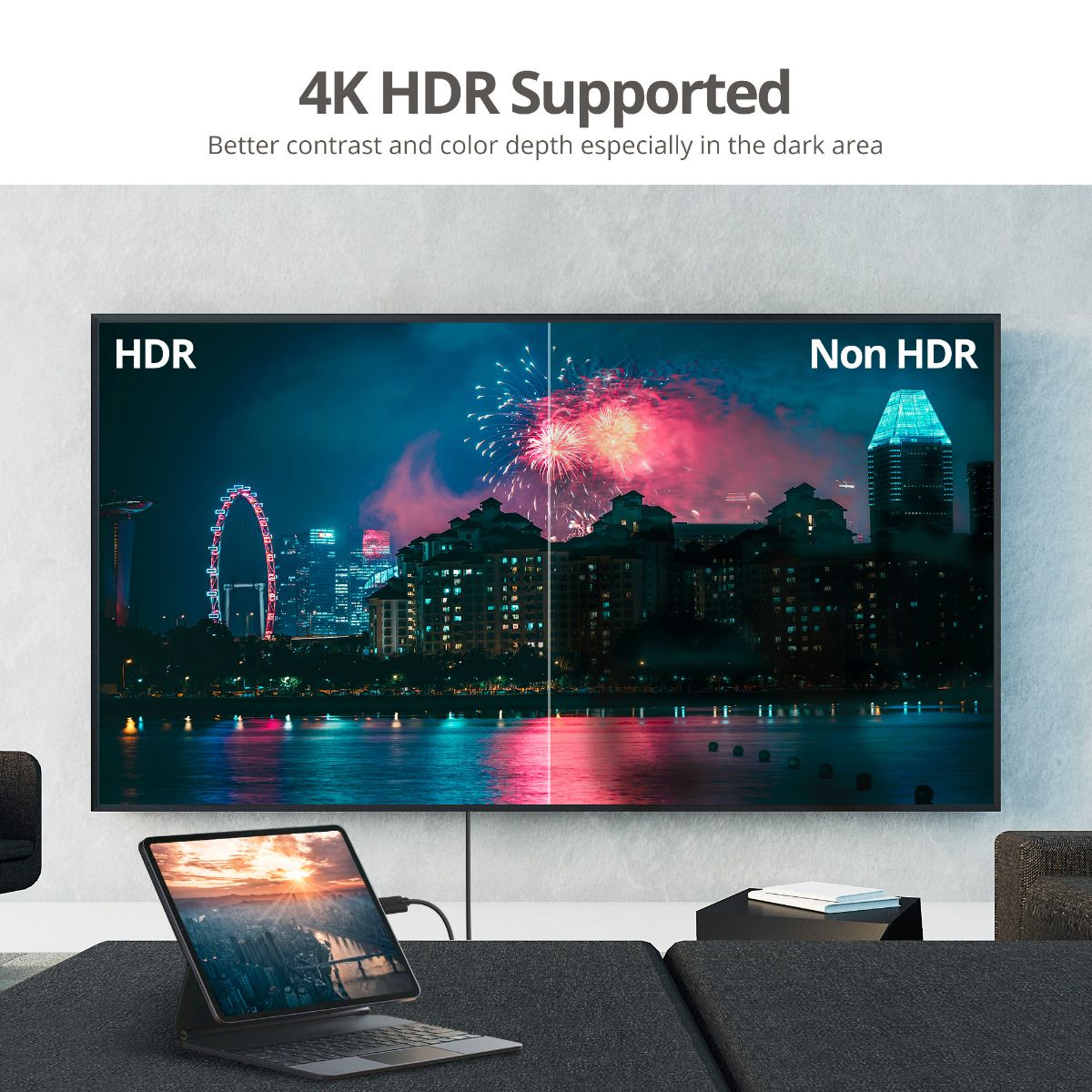USB-C to HDMI Active Cable - 2M, 4K60Hz HDR