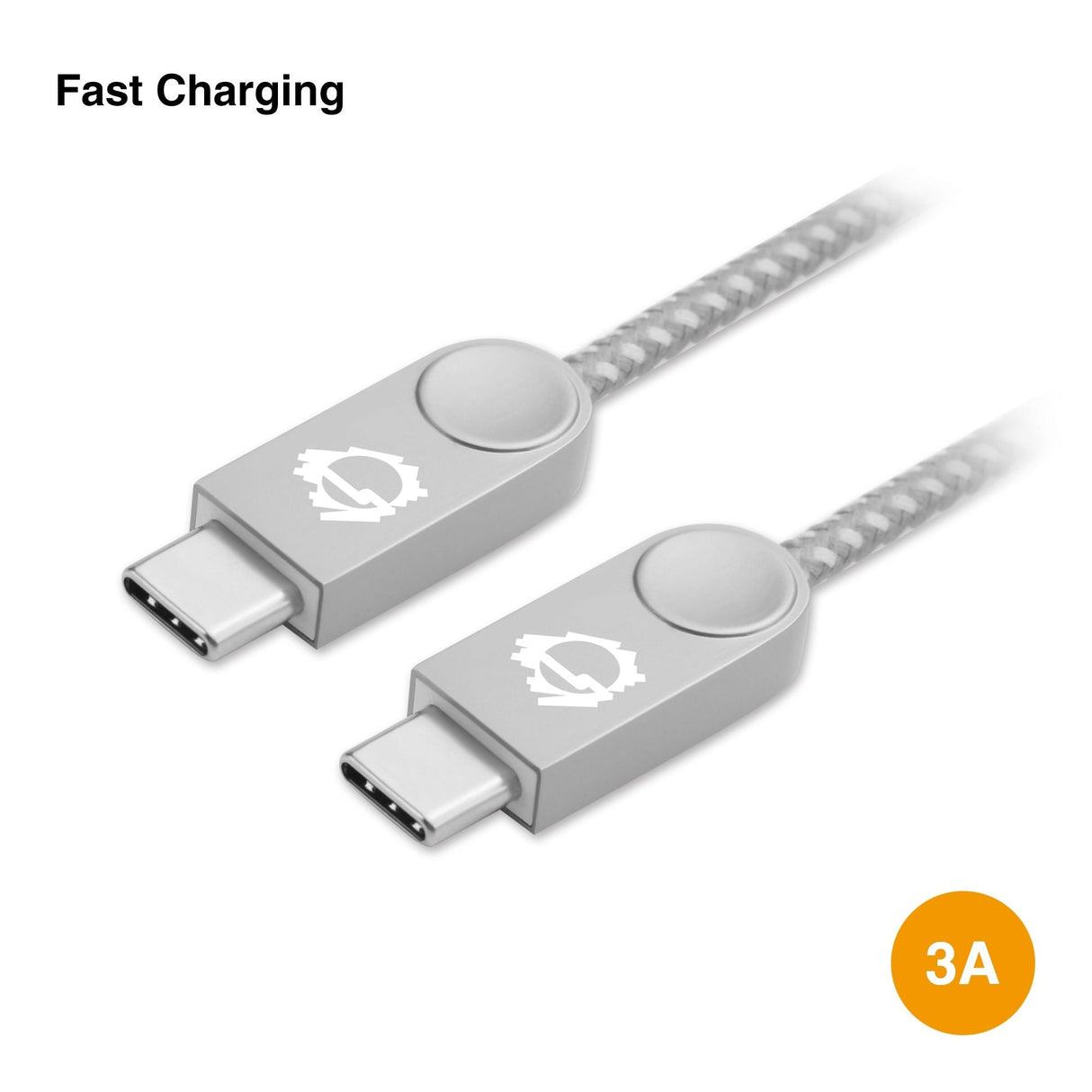 Zinc Alloy USB-C to USB-C Charging & Sync Braided Cable - 3.3ft, 2-Pack