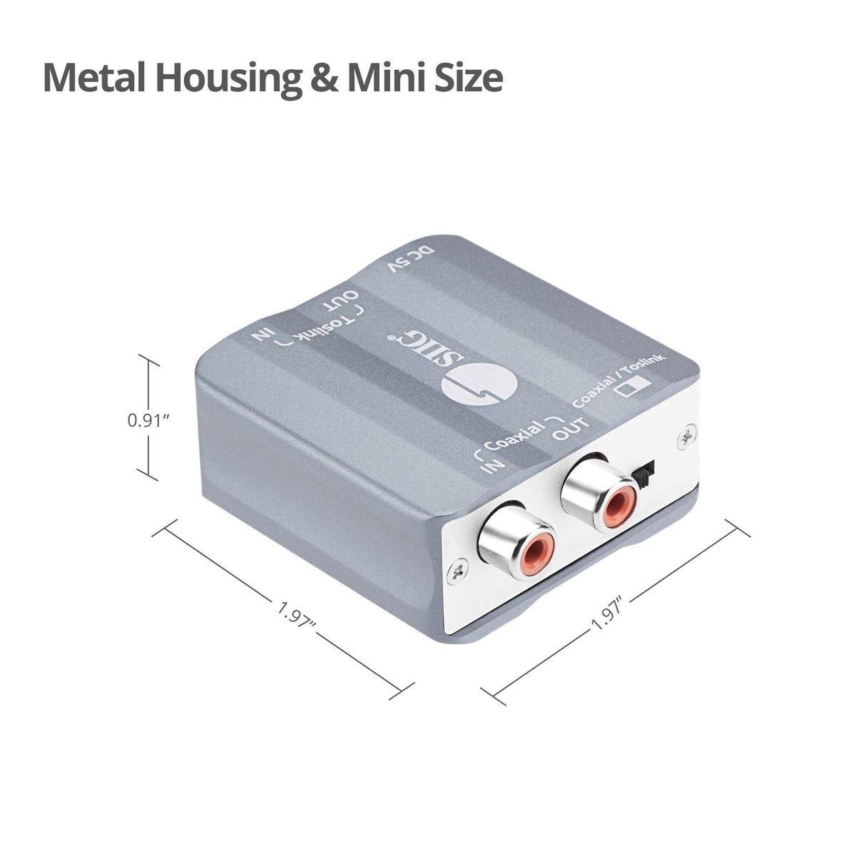 Toslink/Coaxial Bi-directional Audio Converter