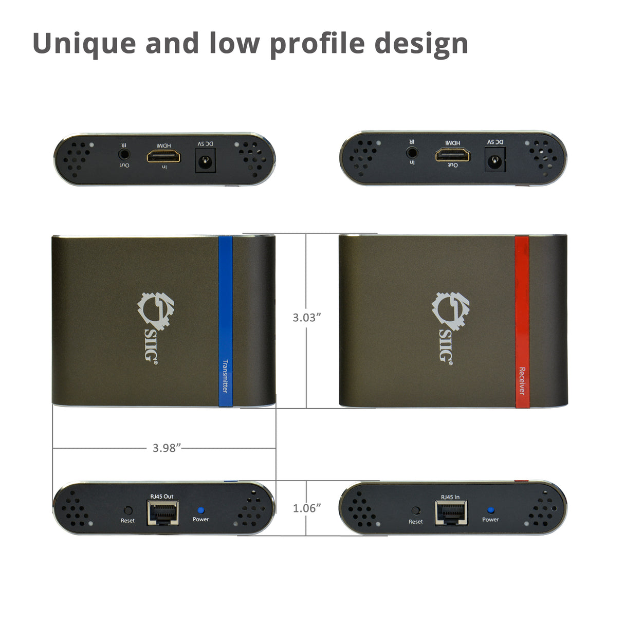 HDMI 4K Extender over Single CAT5e/6 Cable with IR - 60m