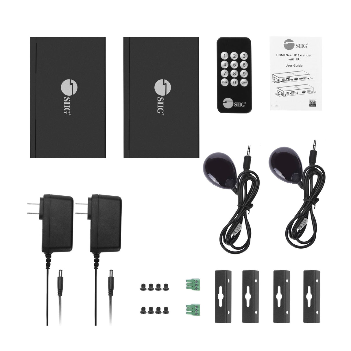 Full HD HDMI Over IP Extender Kit, Many to Many, RS-232 Serial and IR Control, 1080p 60Hz, 120m