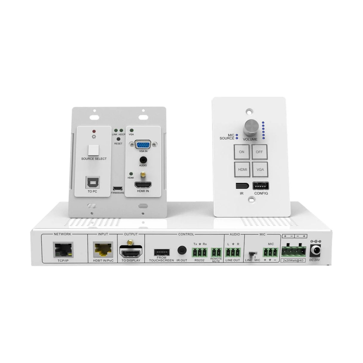 Wallplate HDMI/VGA HDBaseT Kit
