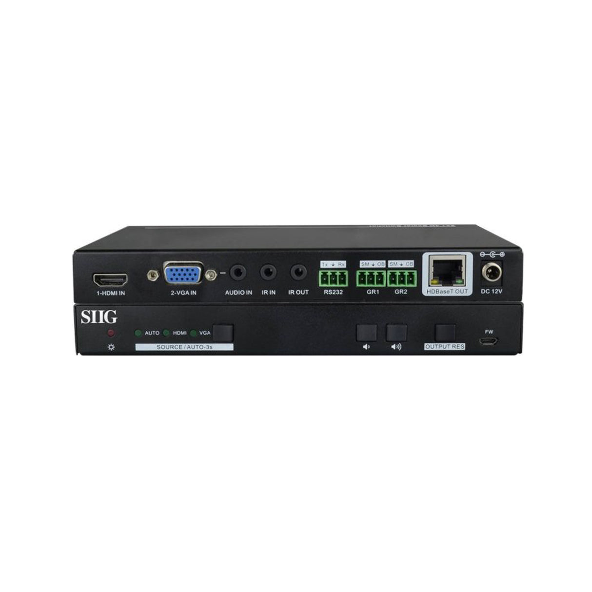 HDMI/VGA 2x1 HDBaseT 4K Scaler Switcher
