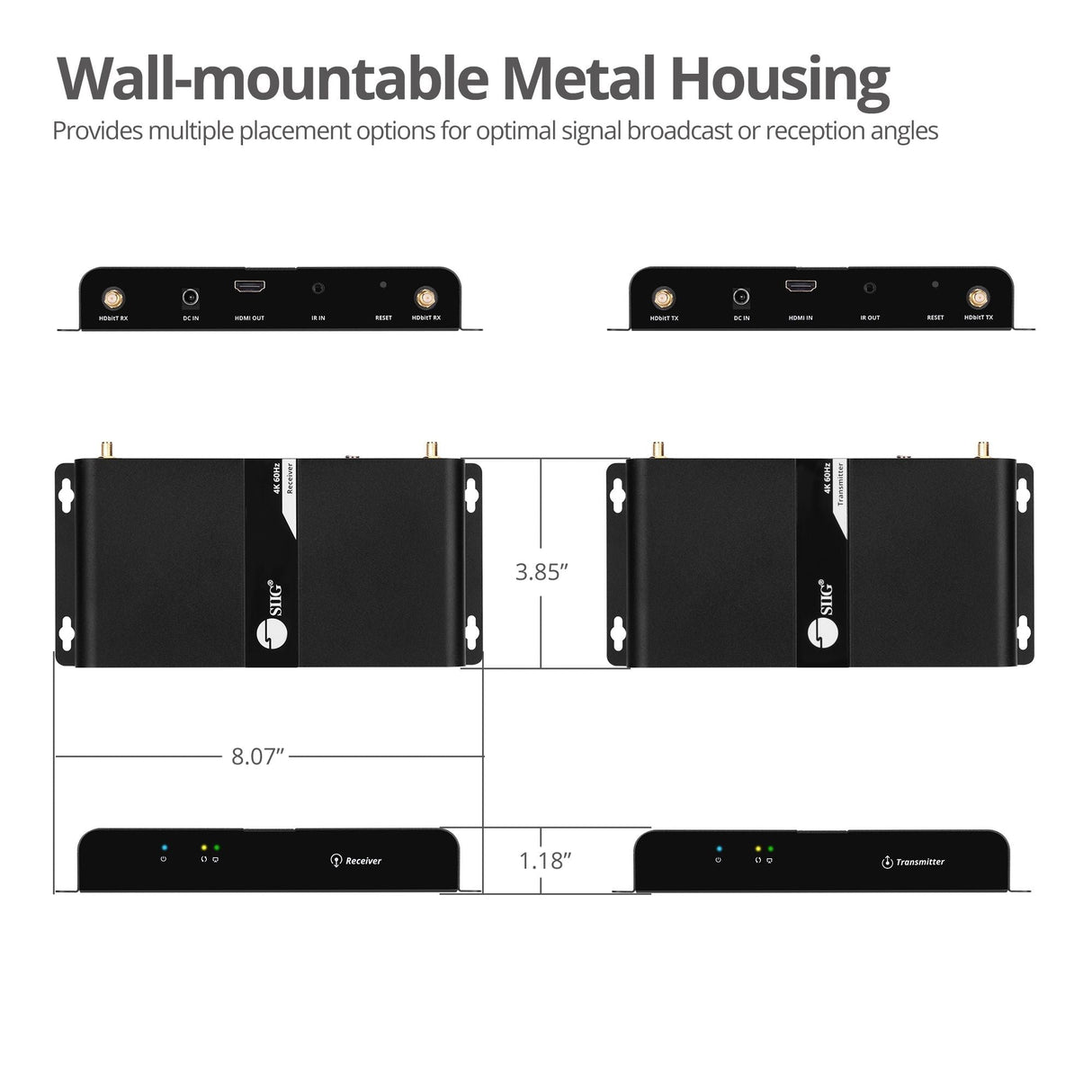 Wireless HDbitT HDMI 4K 60Hz Kit - Long Range