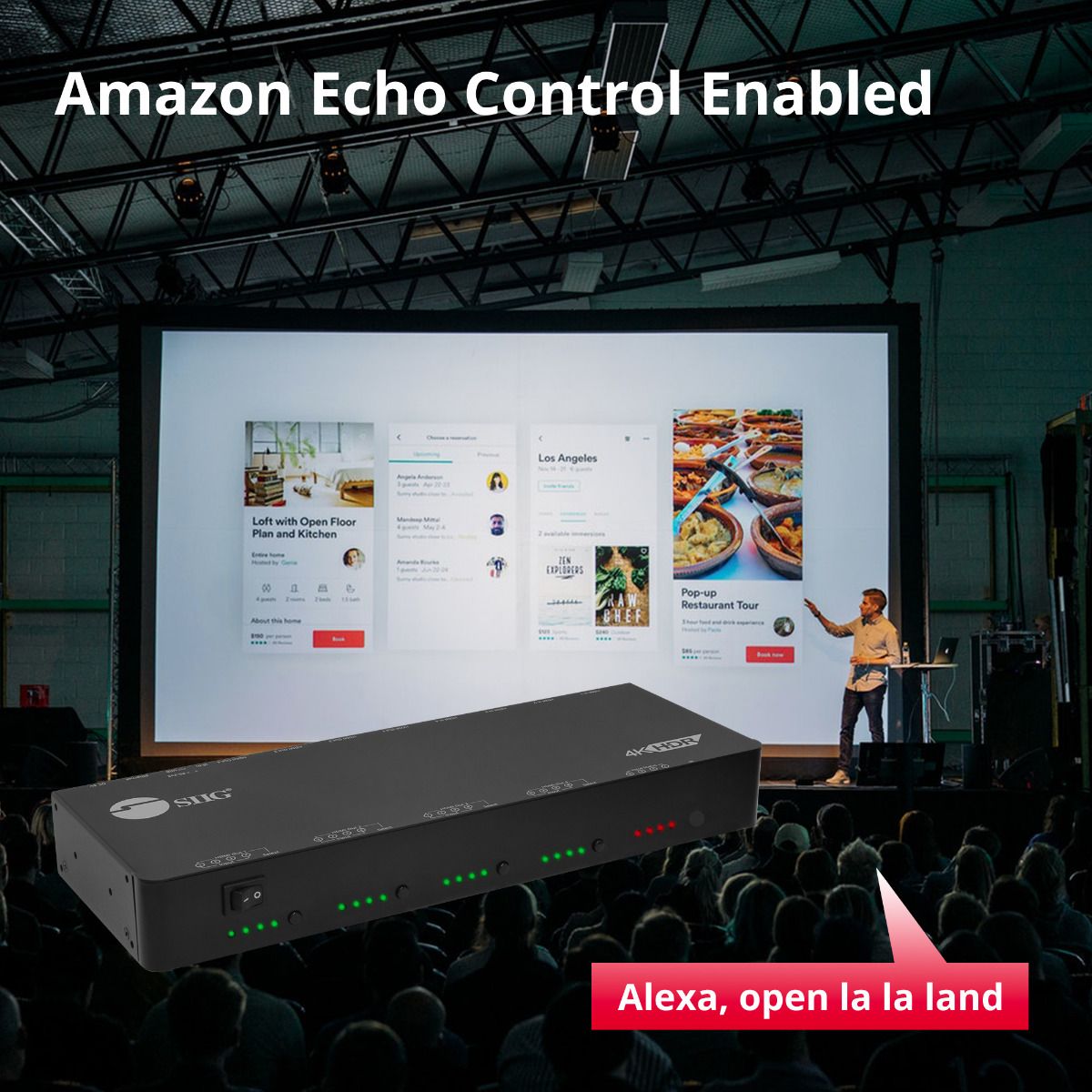 4x4 HDMI 4K HDR Matrix Switch with Cloud Control