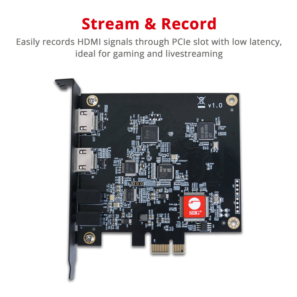 Live Game HDMI Capture PCIe Card