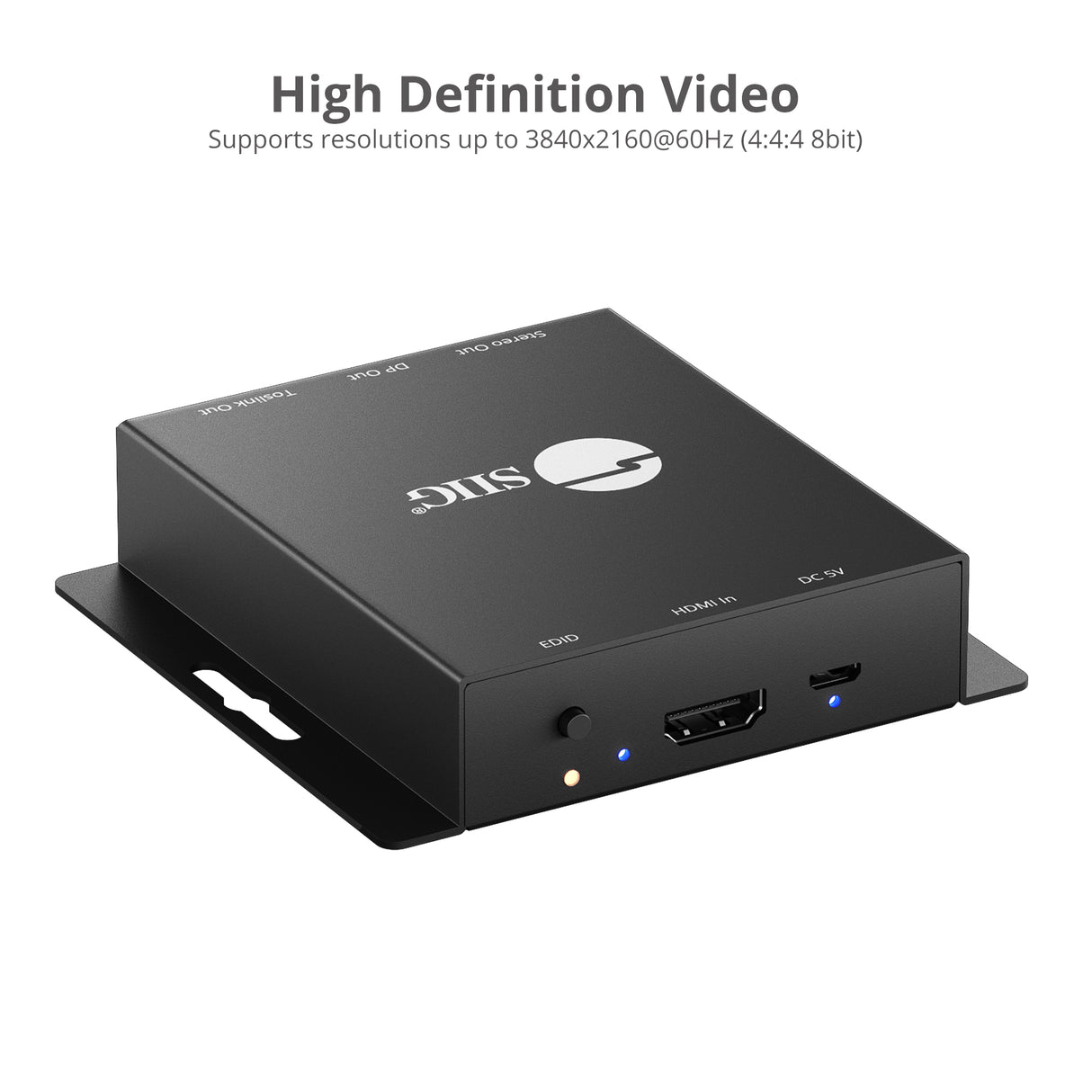 HDMI to DisplayPort 1.2 Converter with Audio Extractor
