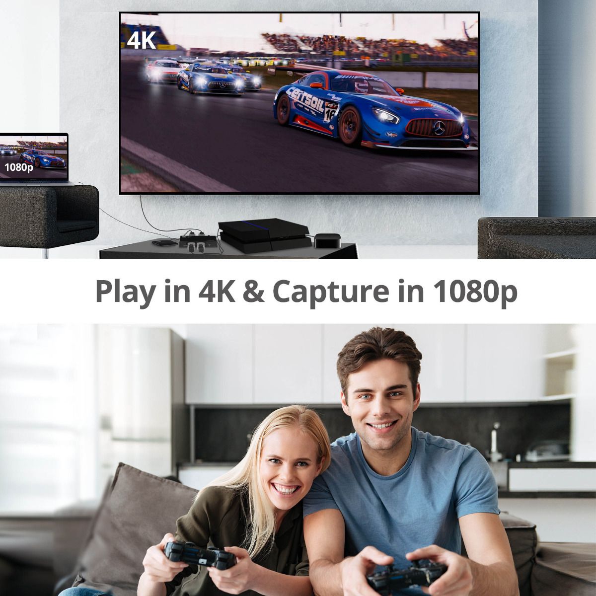 2-Port HDMI 4K60Hz HDR Splitter / Switcher