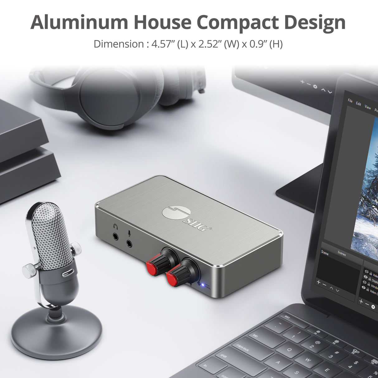 4K HDMI Video Capture Box with Volume Control & Loopout