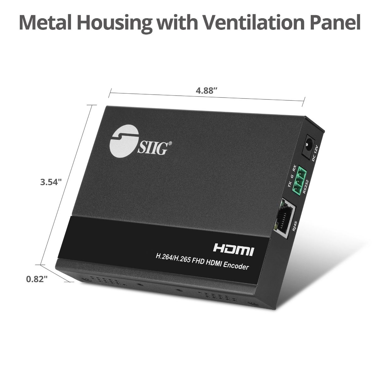 HDMI Video H.264 H.265 IPTV Encoder with loopout