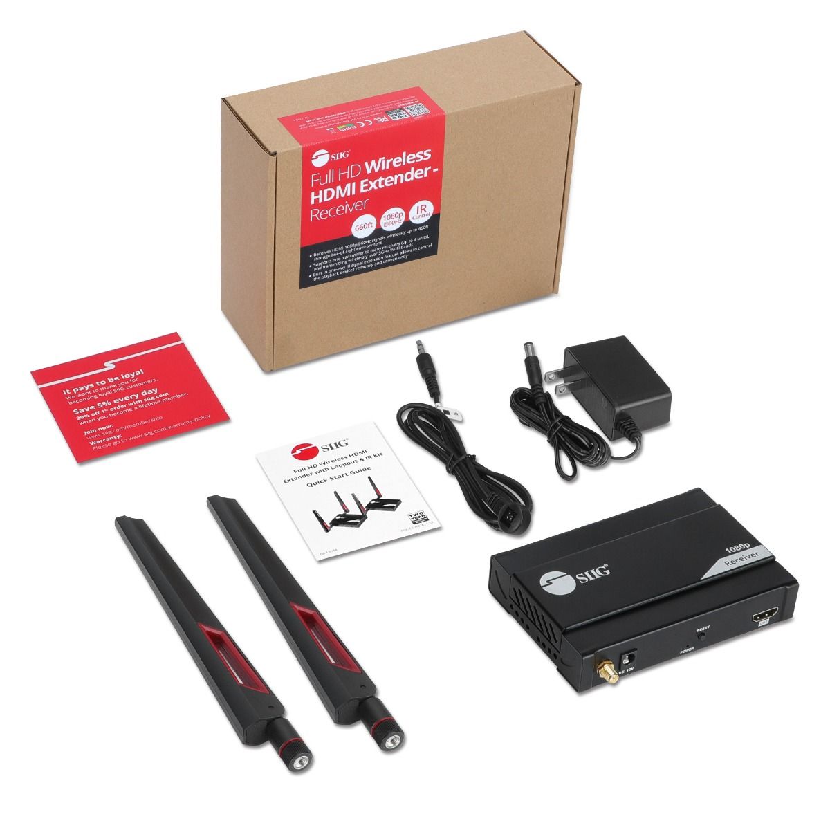 Full HD Wireless HDMI Extender - Receiver