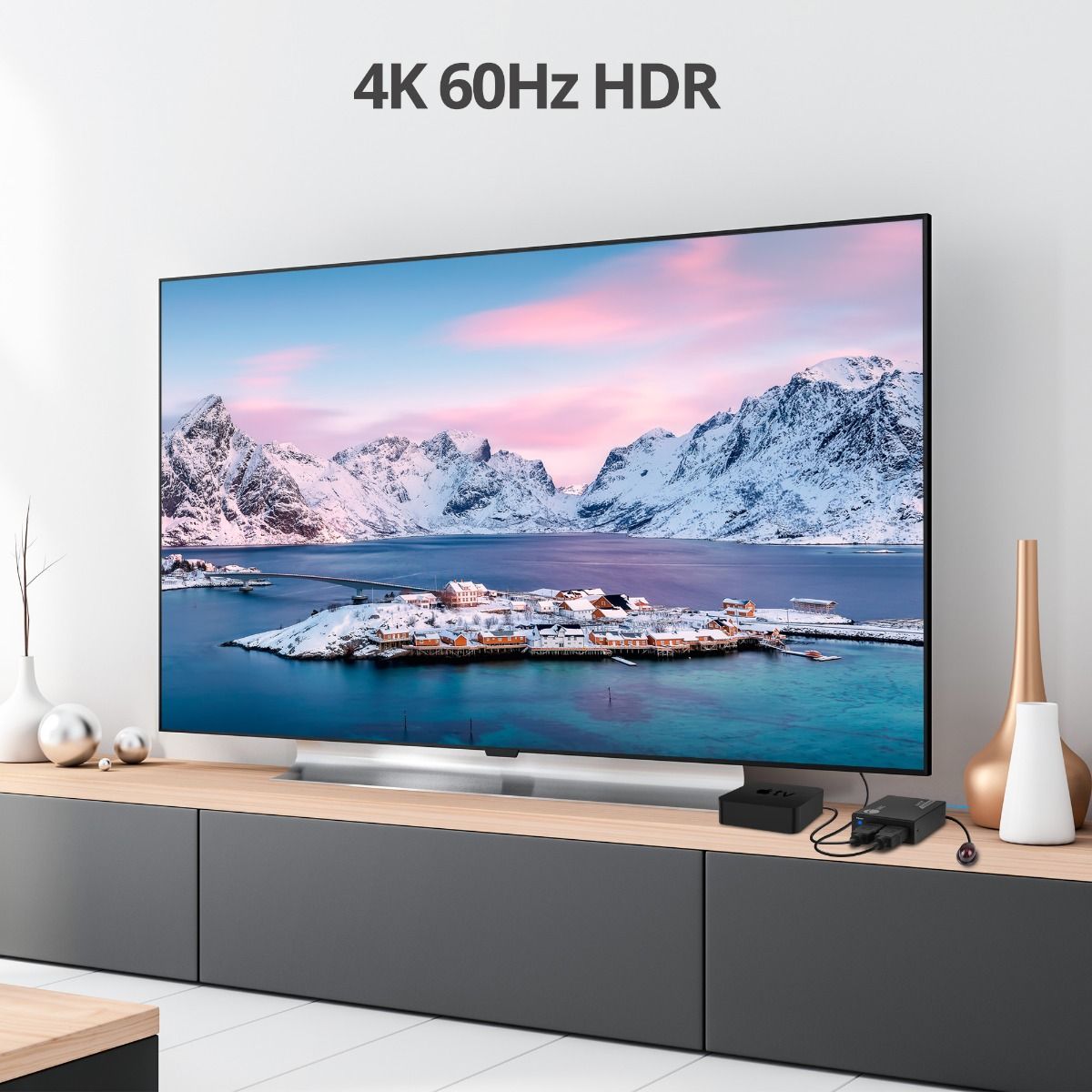 4K60Hz HDMI over Cat6 Extender with Loopout & IR - 50m
