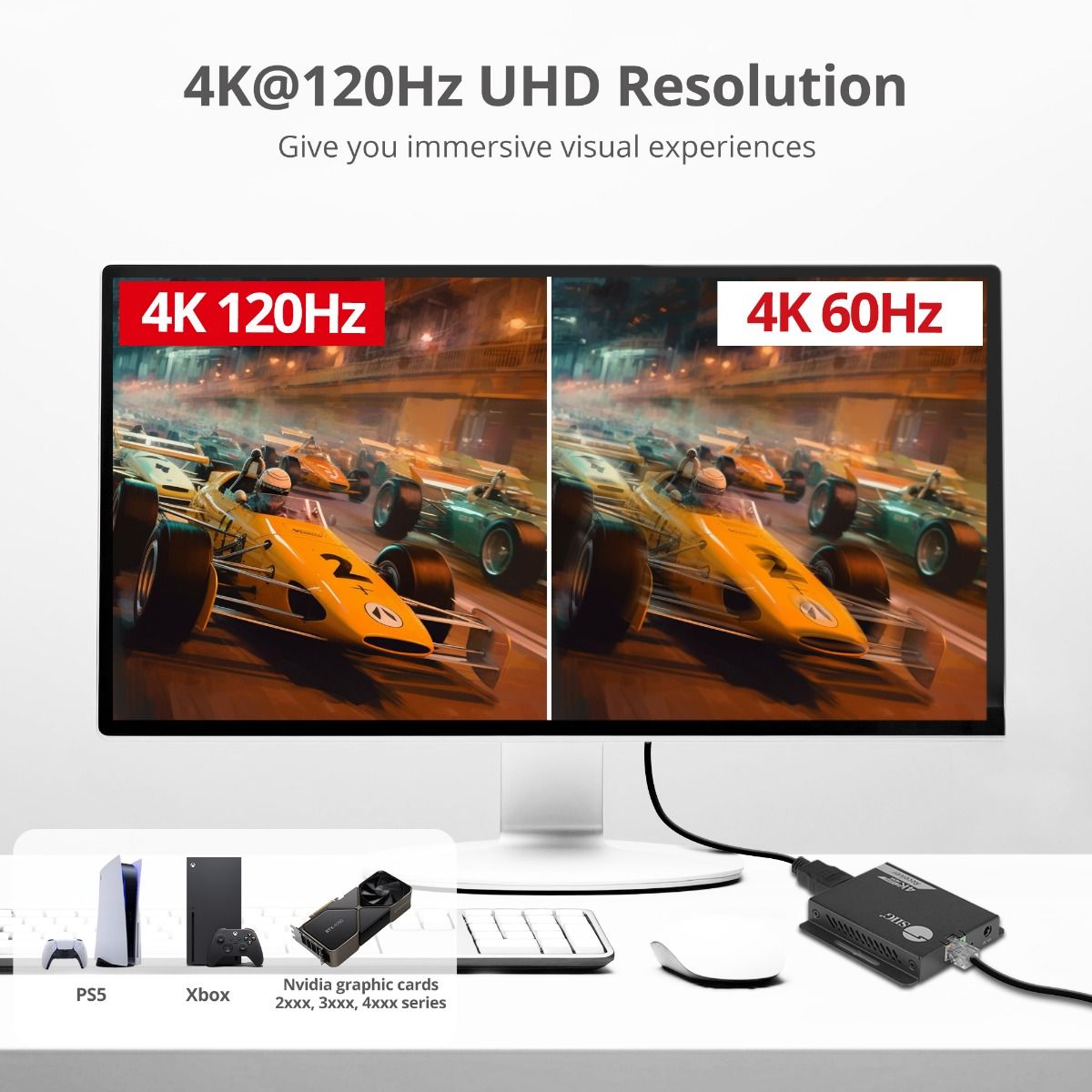 4K120Hz HDMI Extender with IR - up to 132ft (40M) - EDID - Nearly zero latency