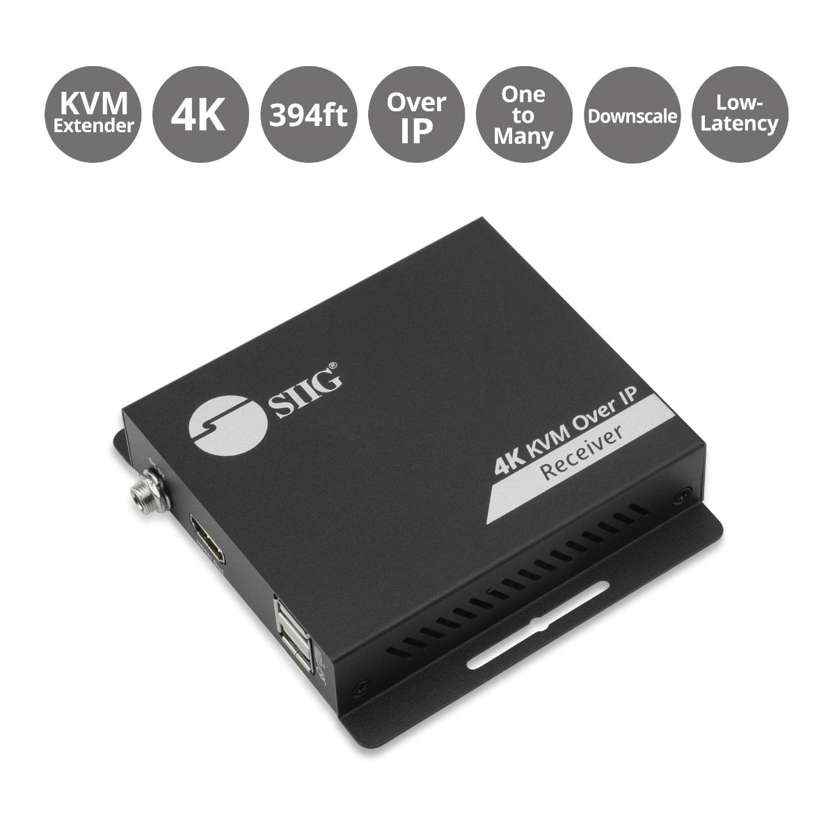 HDMI 4K30Hz KVM Over IP Extender - RX - One to Many - Downscaler - Low-latency
