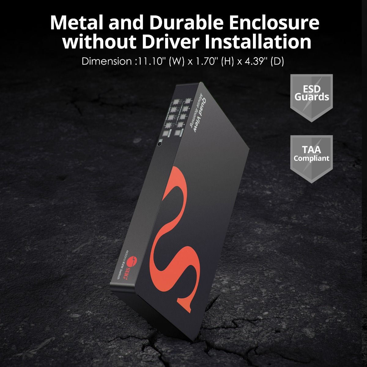 4K60Hz Quad-View HDMI Mouse Roaming KVM Processor