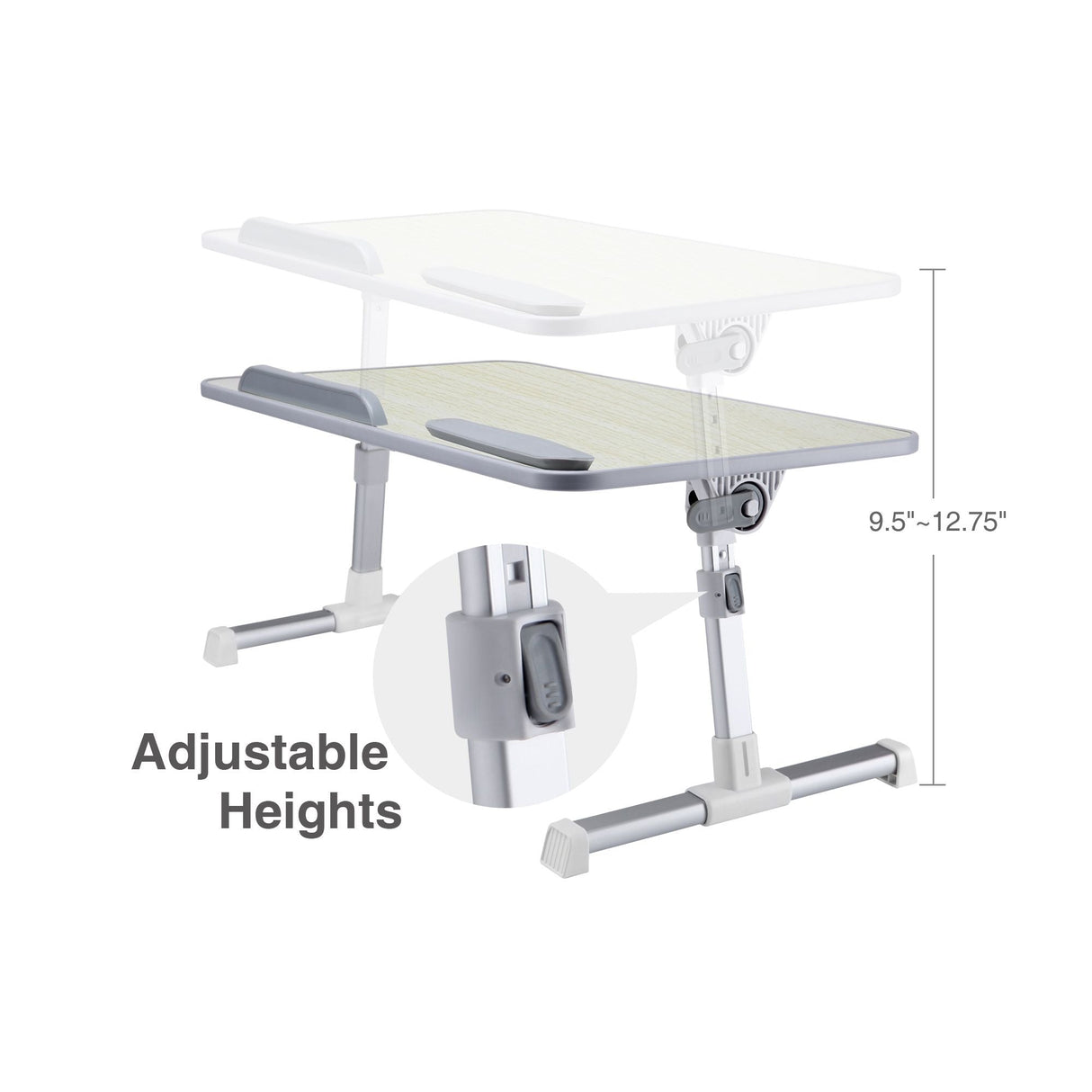 Adjustable Laptop Bed Desk for MacBook and PC