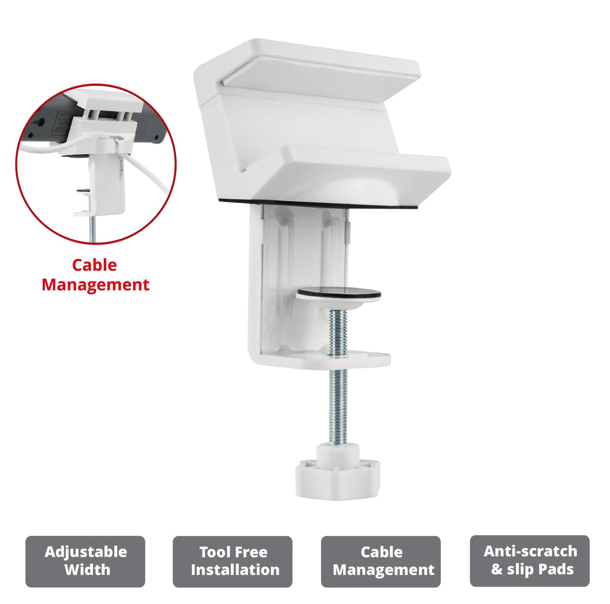 Powerstrip Clamp Holder - White