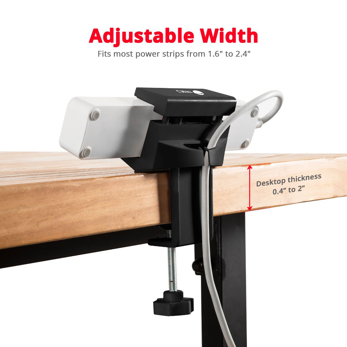 Powerstrip Clamp Holder - Black