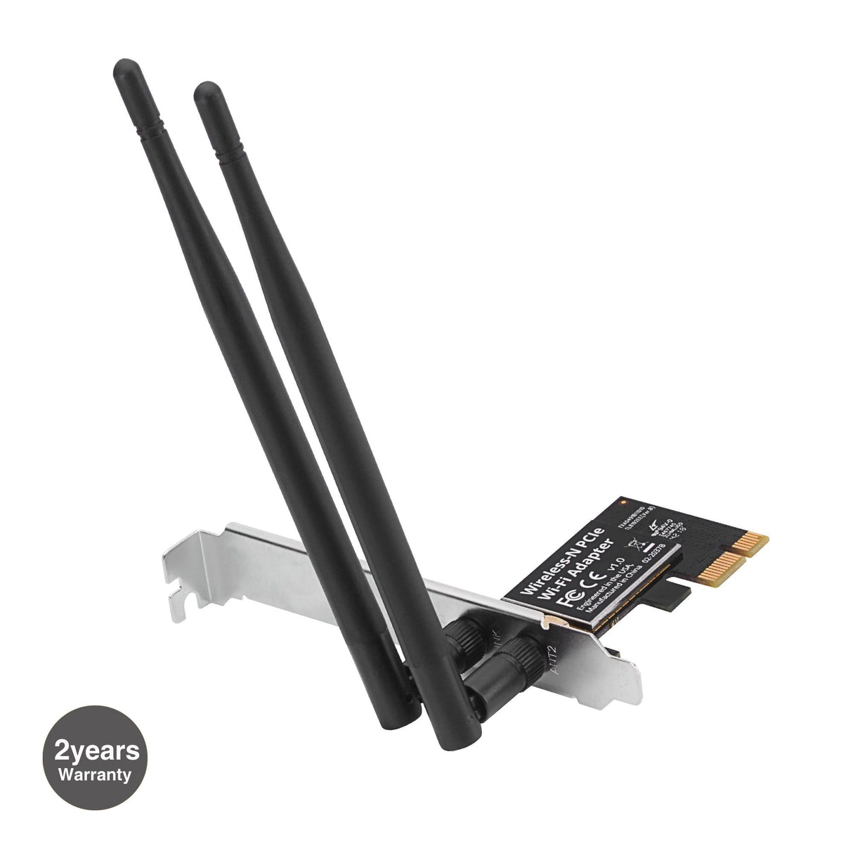 DP Wireless-N PCI Express Wi-Fi Adapter Dual Antenna 2.4GHz