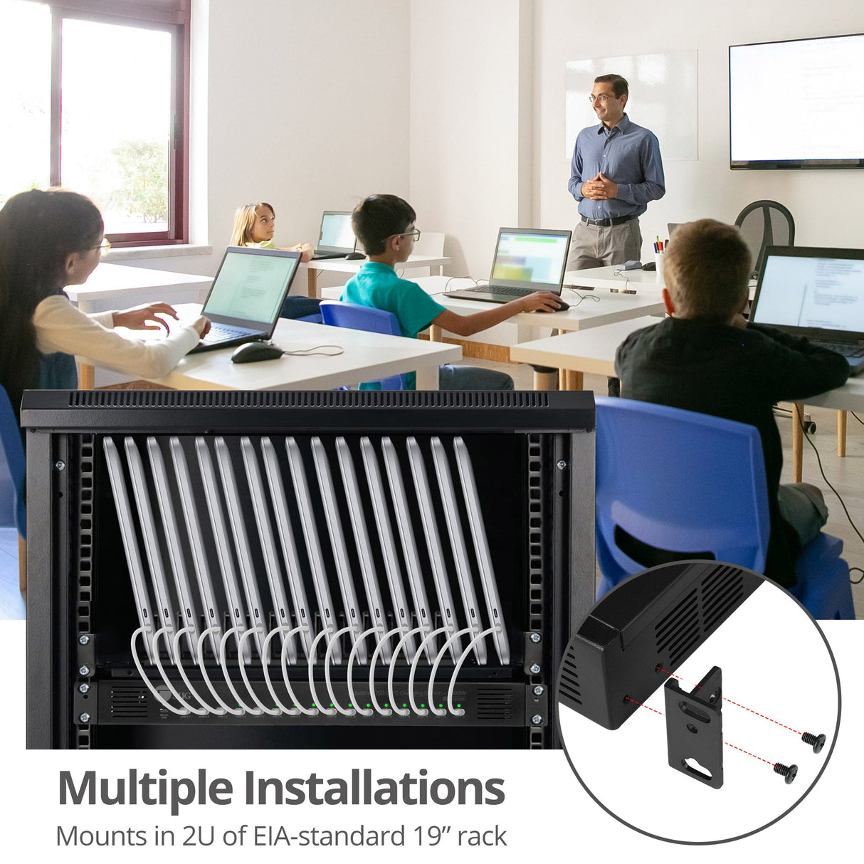 16-Port Industrial USB-C PD Charging Station - 1000W - up to 10 USB-C 100W - up to 16 USB-C 60W