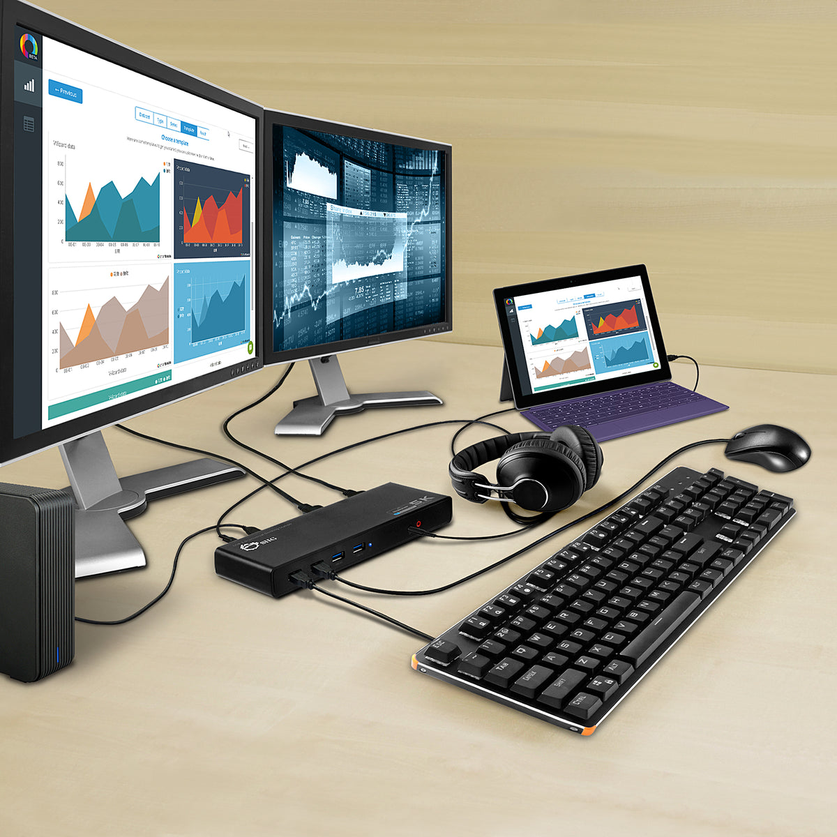 USB 3.0 4K Dual Video Docking Station - USB-C