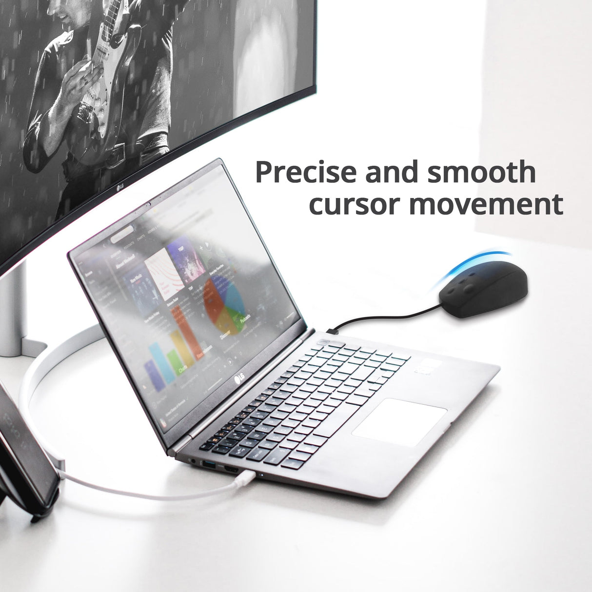 Medical Grade Antibacterial Washable & Dustproof USB Mouse with Button Type Scroll