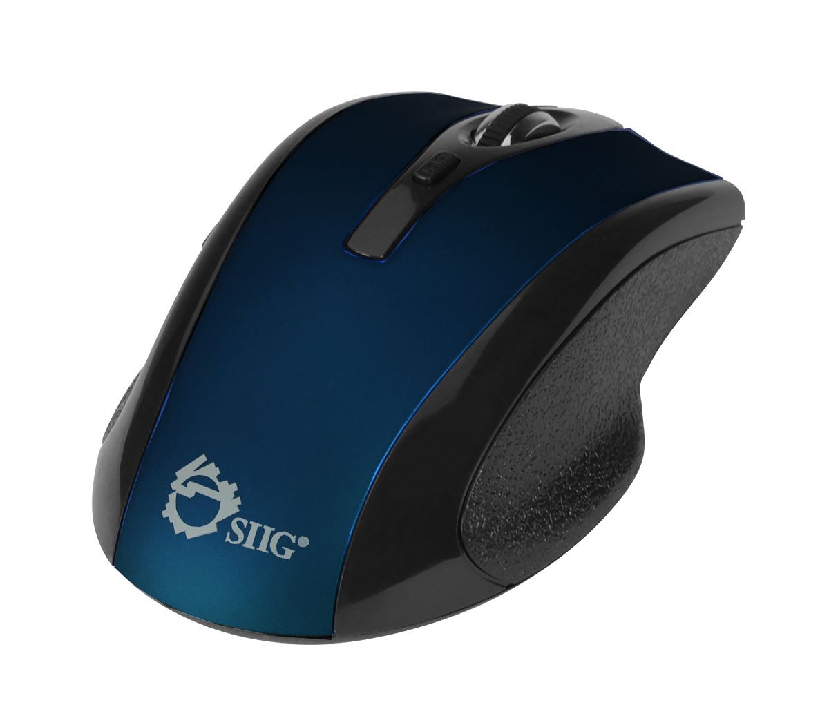6-Button Ergonomic Wireless Optical Mouse - Blue