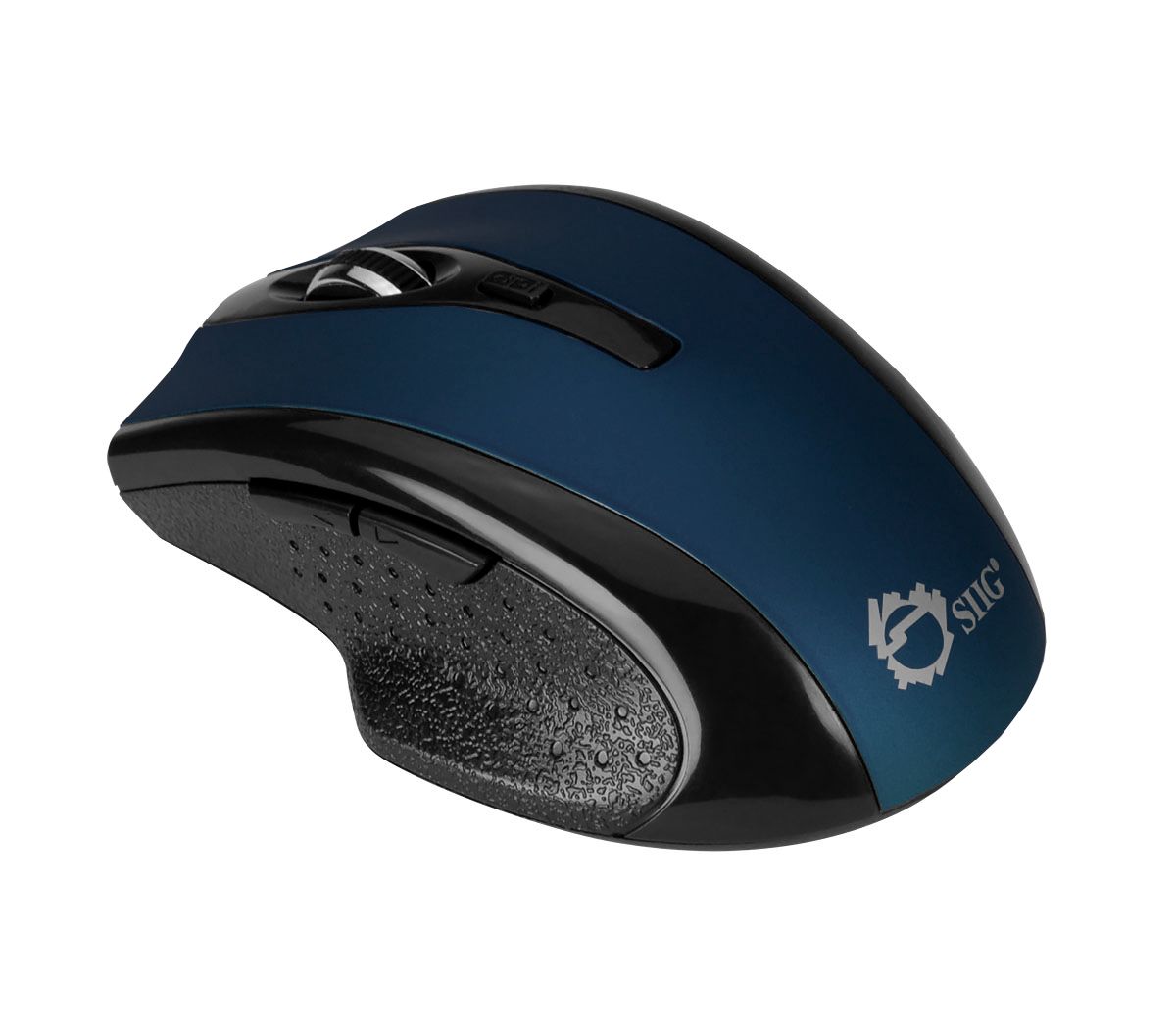 6-Button Ergonomic Wireless Optical Mouse - Blue