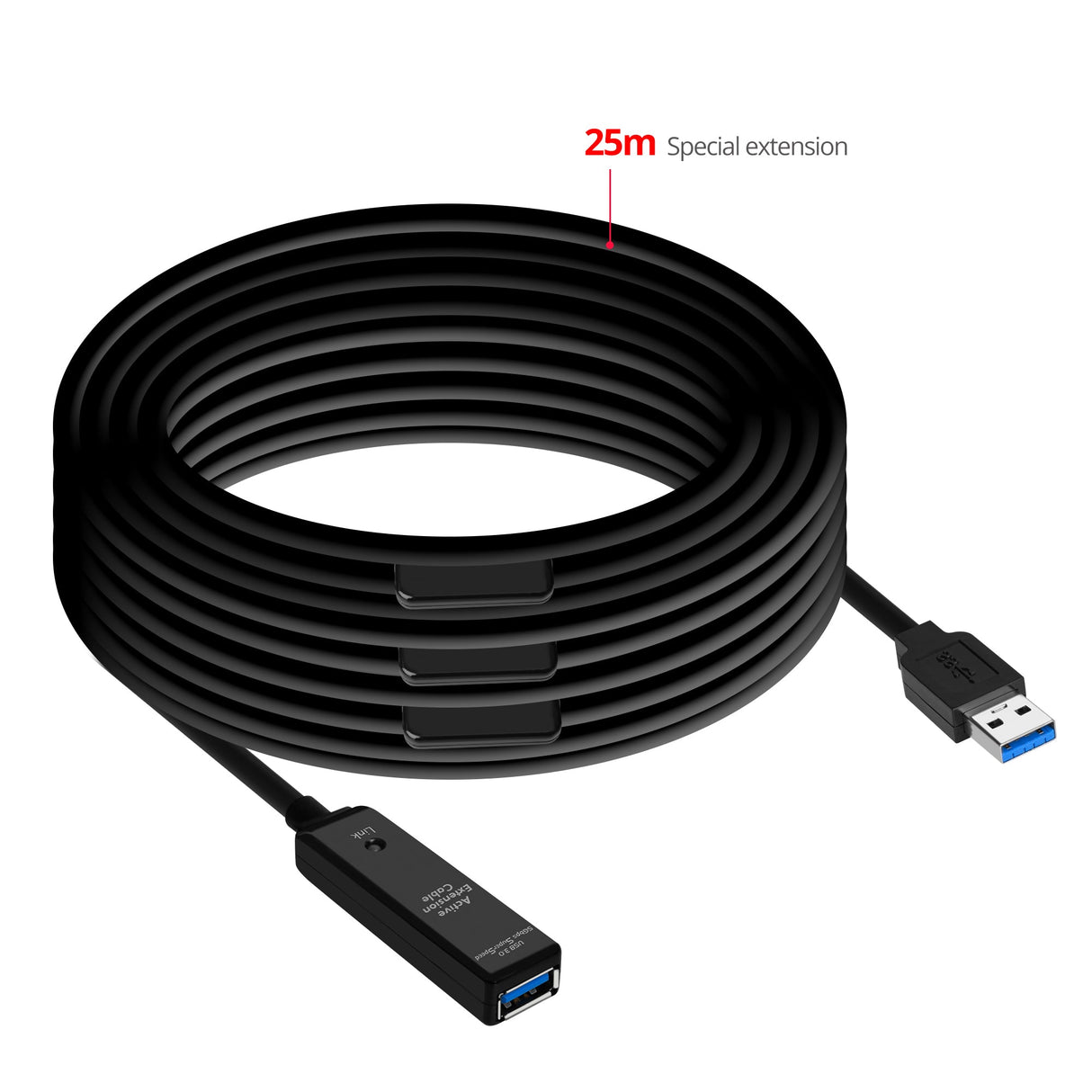 USB 3.0 Active Repeater Cable - 25M - 5Gbps