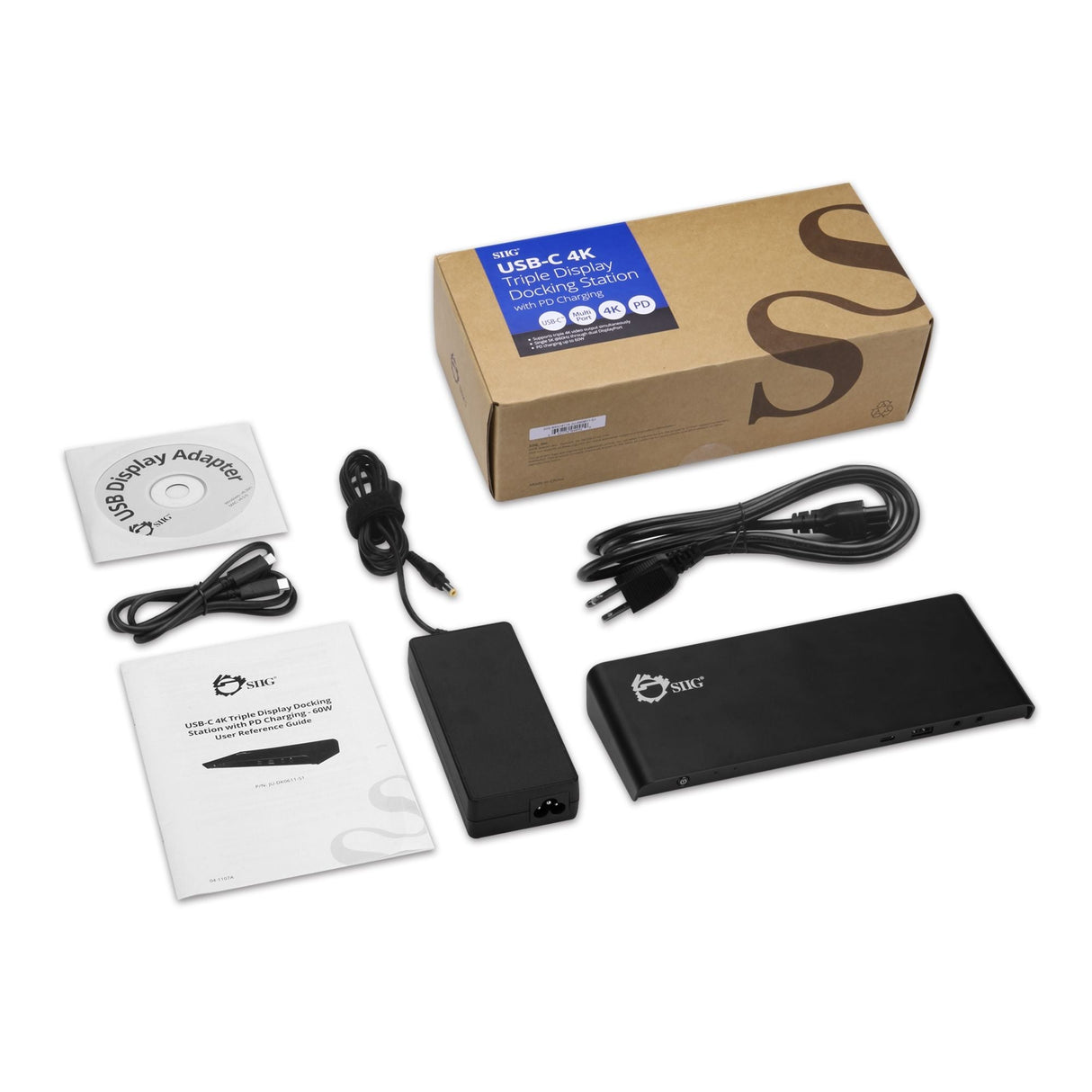 USB-C 4K Triple Display Docking Station with PD Charging - 60W