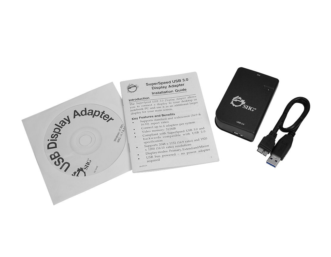 SuperSpeed USB 3.0 to DVI Adapter
