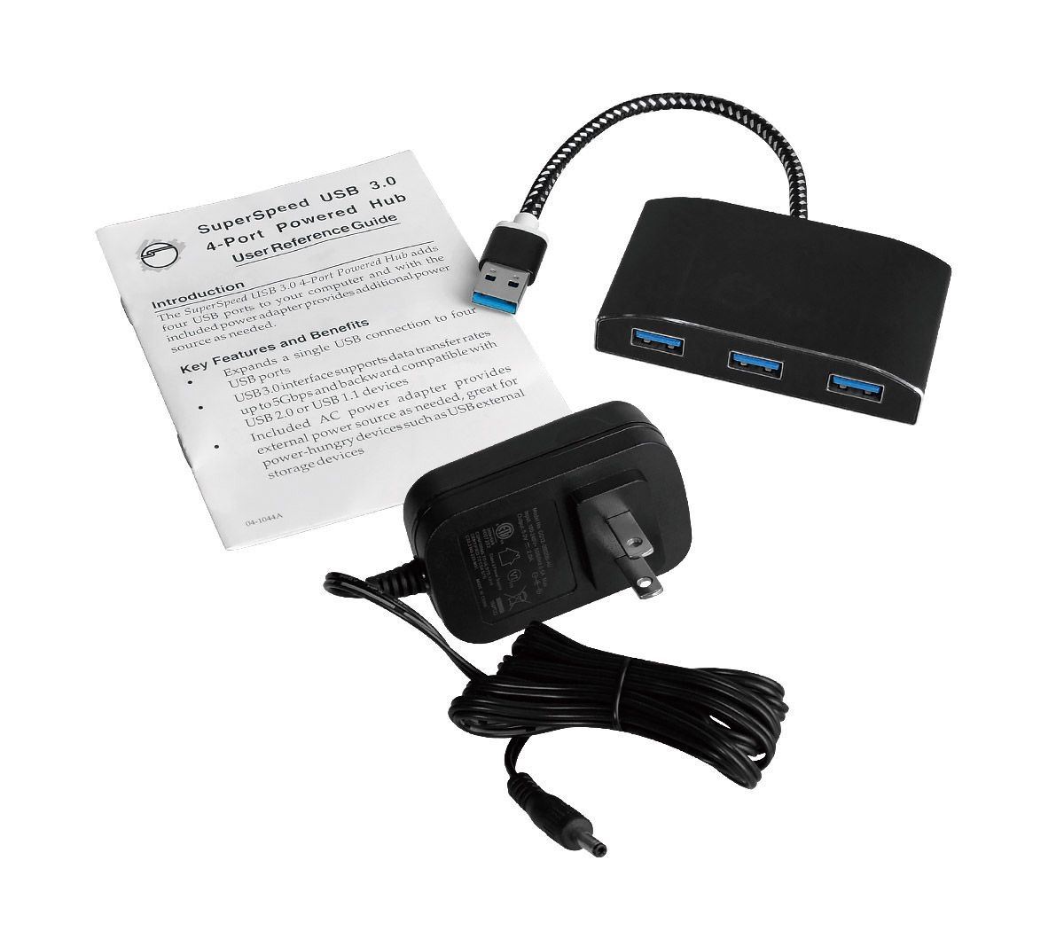 SuperSpeed USB 3.0 4-Port Powered Hub