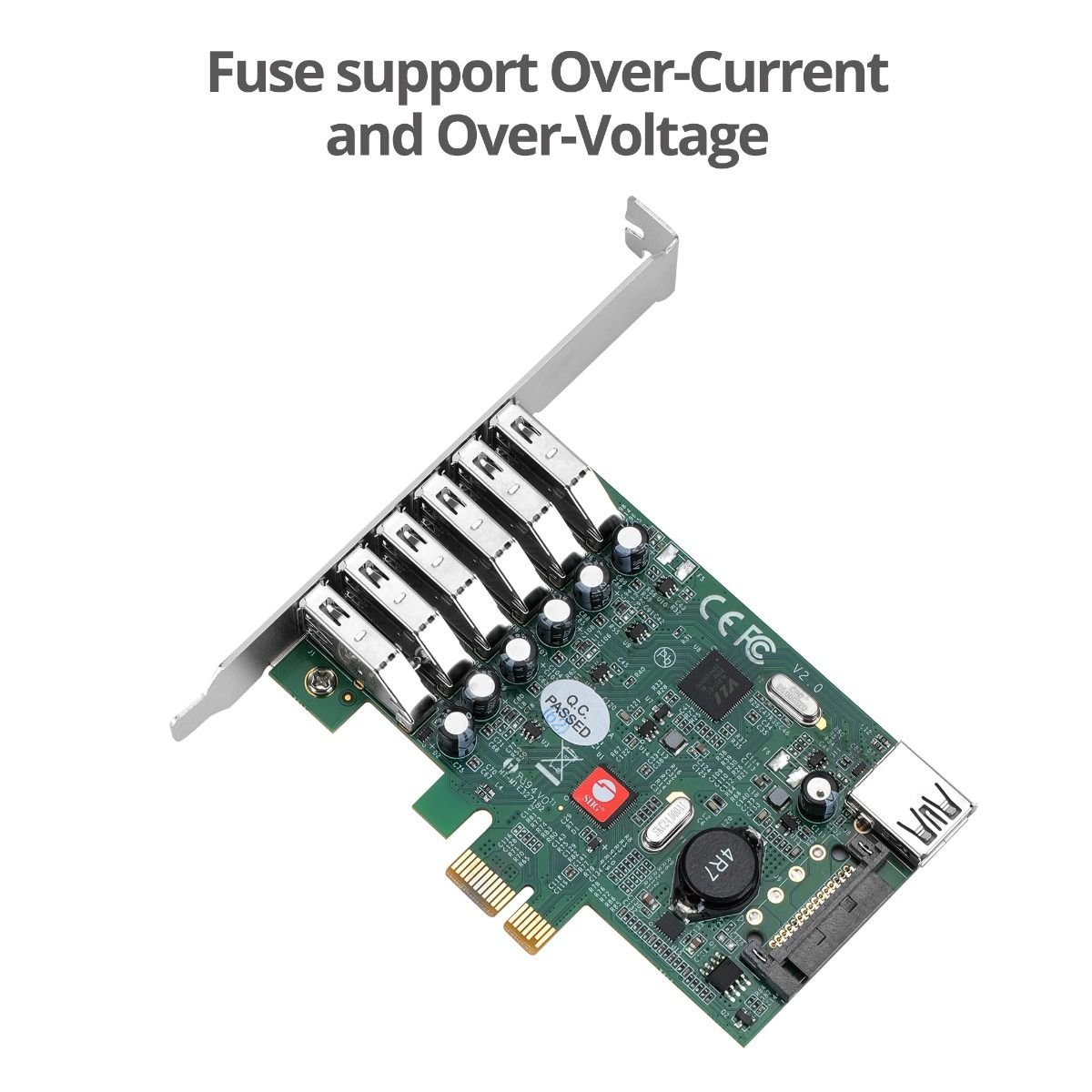 DP USB 3.0 7-Port PCIe i/e