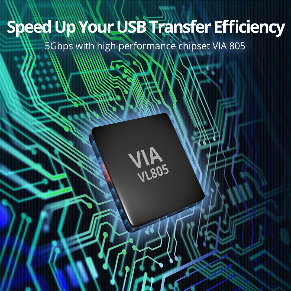 USB 3.0 7-Port PCIe Host Card