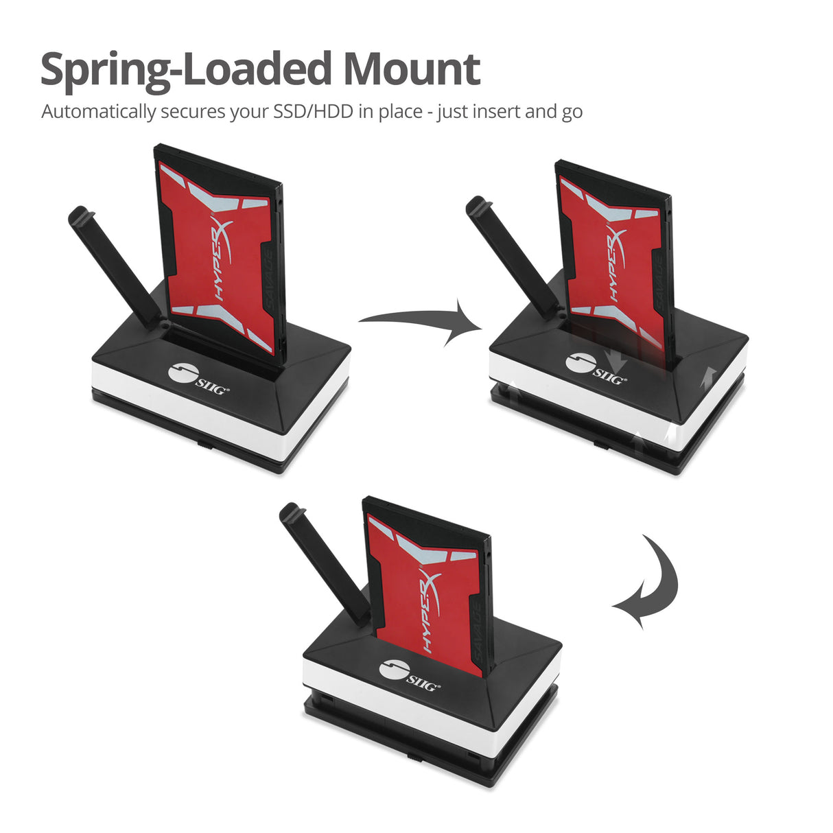 USB 3.0 to 2.5" SSD/HDD Storage Enclosure, SATA III, Up to 5Gbps