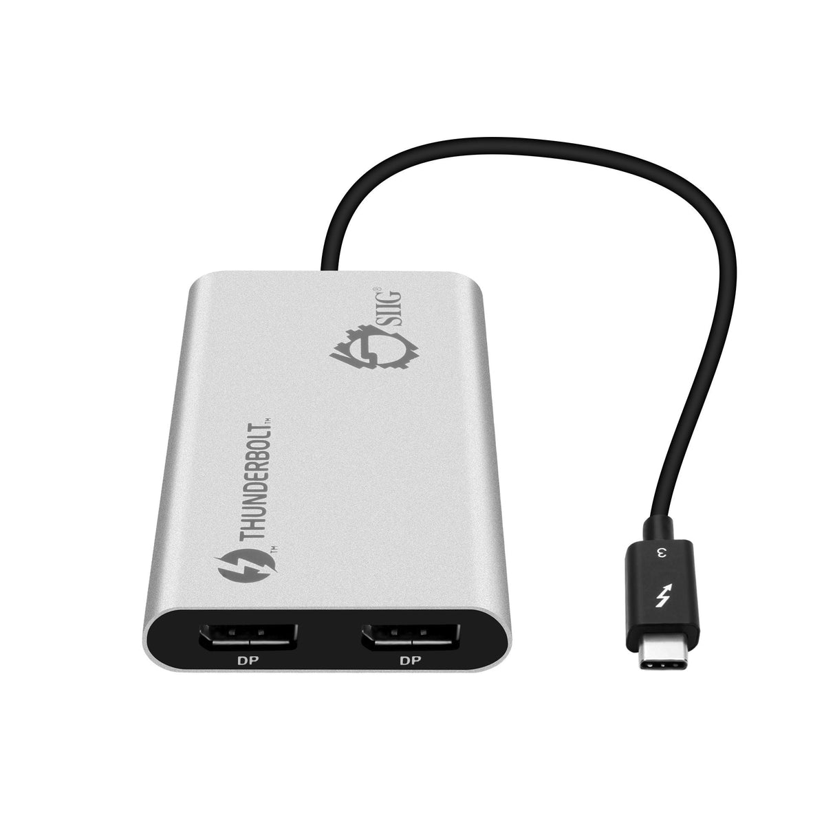 Thunderbolt V3 (USB-C) to Dual DisplayPort Adapter - DP, 1.2 4K@60Hz