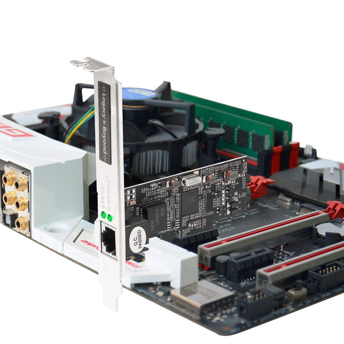 Single 2.5G 4-Speed Multi-Gigabit Ethernet PCIe Card