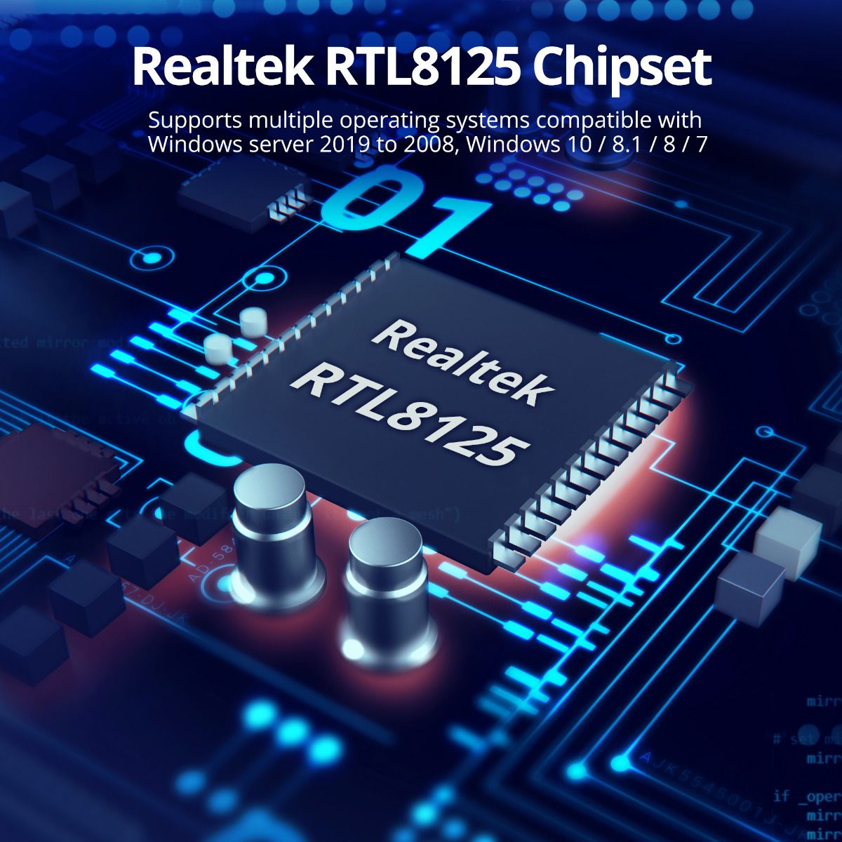 Dual 2.5G 4-Speed Multi-Gigabit Ethernet PCIe Card