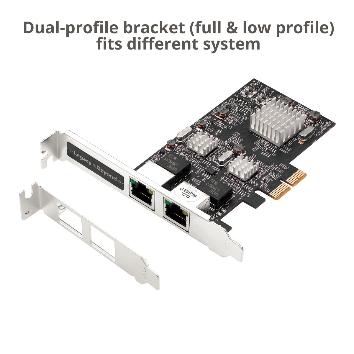 Dual 2.5G 4-Speed Multi-Gigabit Ethernet PCIe Card